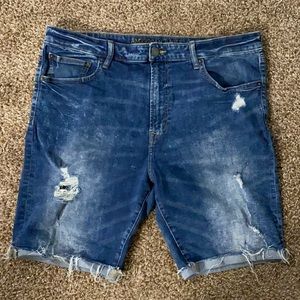 American Eagle Ripped Extreme Flex Denim Shorts